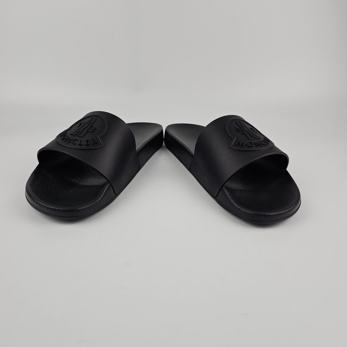 MONCLER Men's Black Slides New