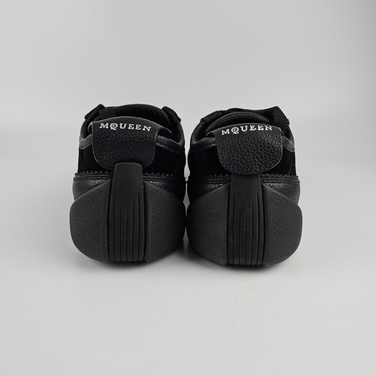 ALEXANDER MCQUEEN Flexion Women's Black Suede Sneakers New & Authentic