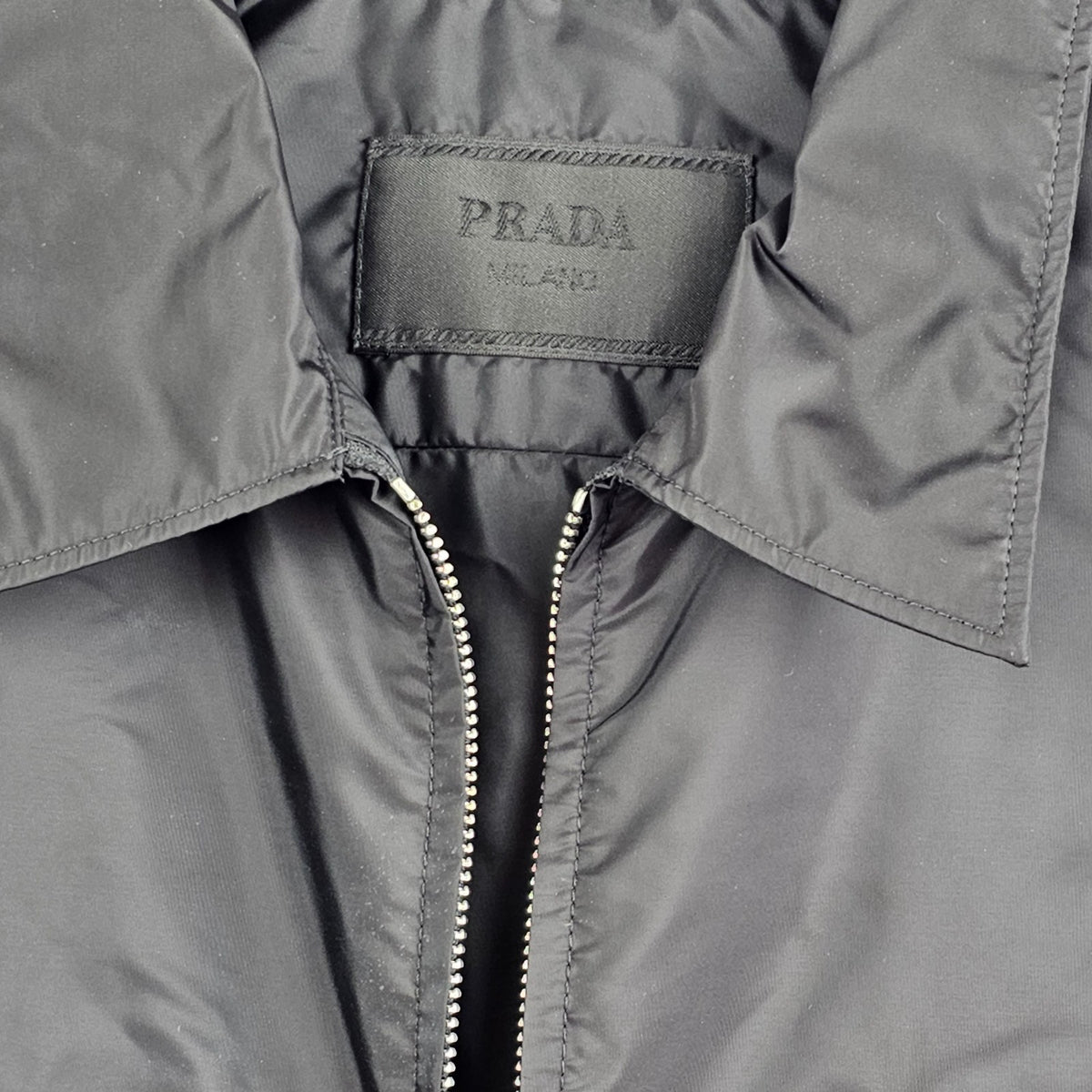 PRADA Black Re-Nylon Shirt New And Authentic