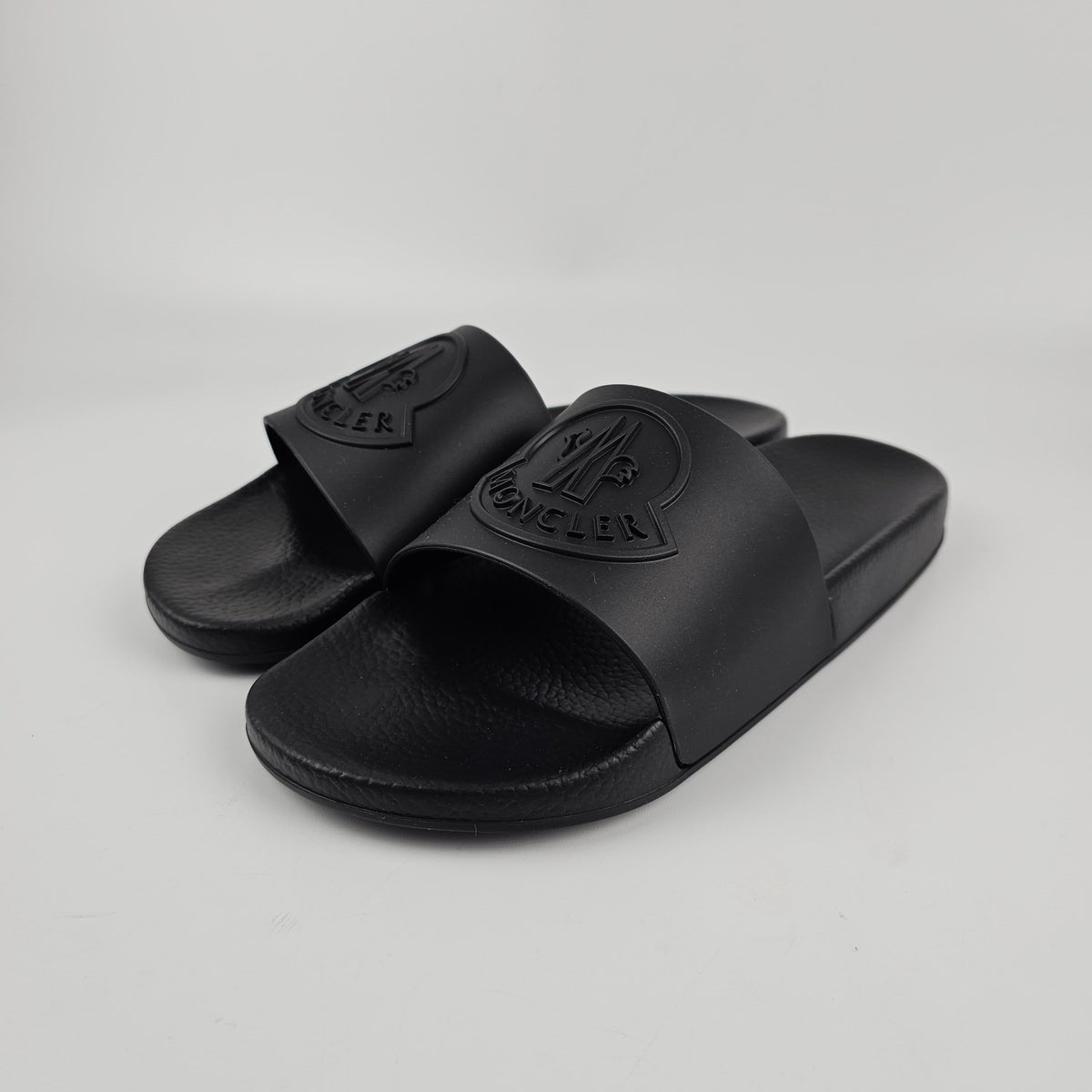 MONCLER Men's Black Slides New