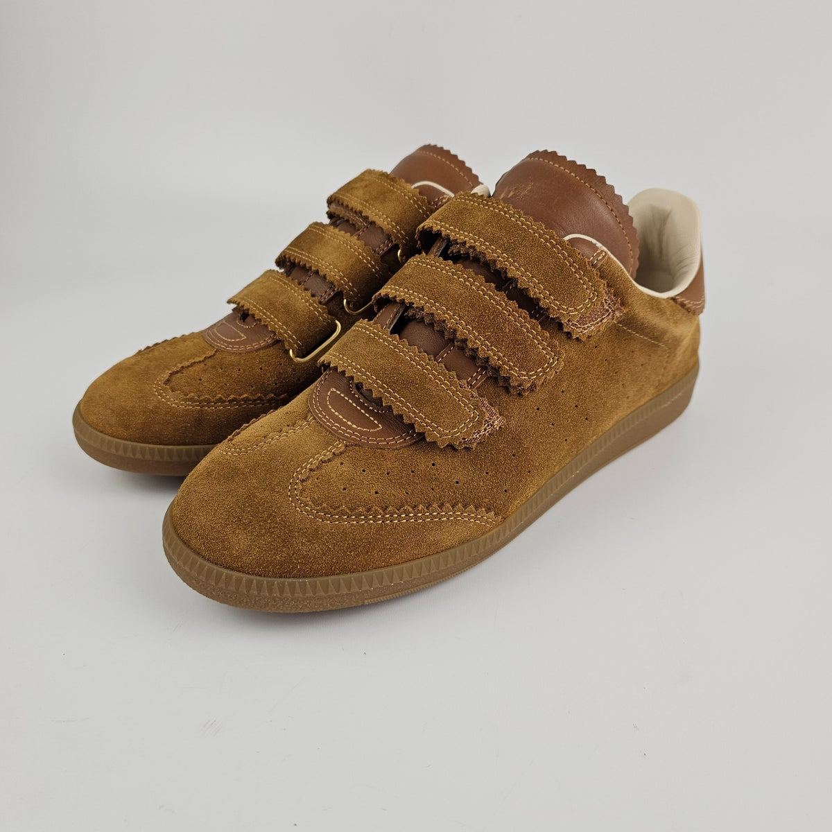 ISABEL MARANT Beth Brown Suede Sneakers New & Authentic