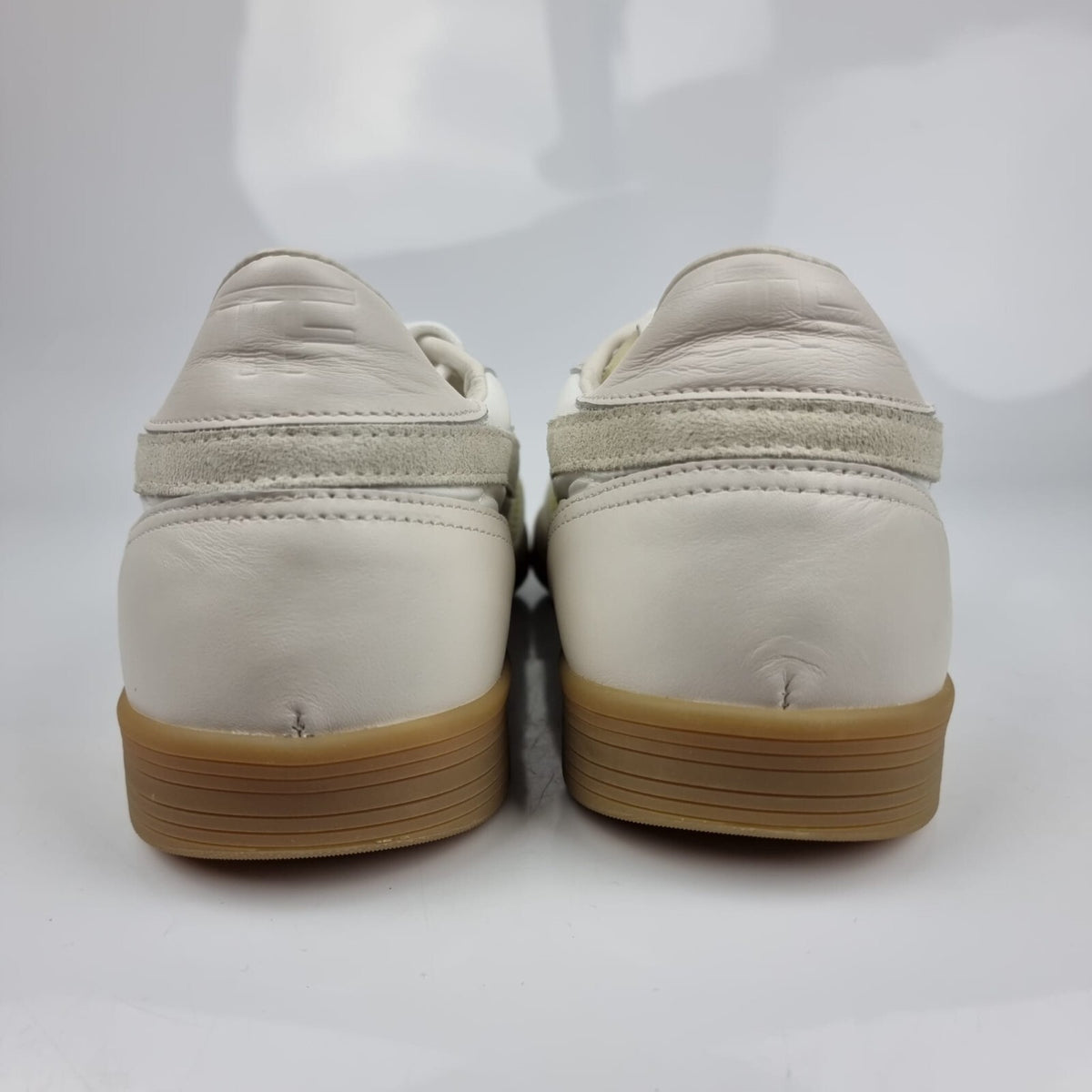 TOM FORD Jackson White Leather Low Top Sneakers New Size US 10 EU 43