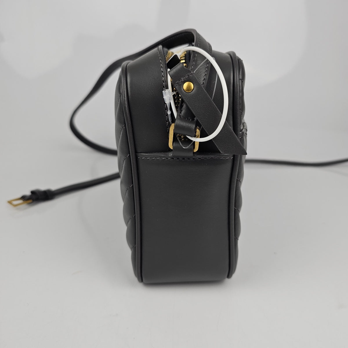 SAINT LAURENT Lou Storm Leather Camera Bag New