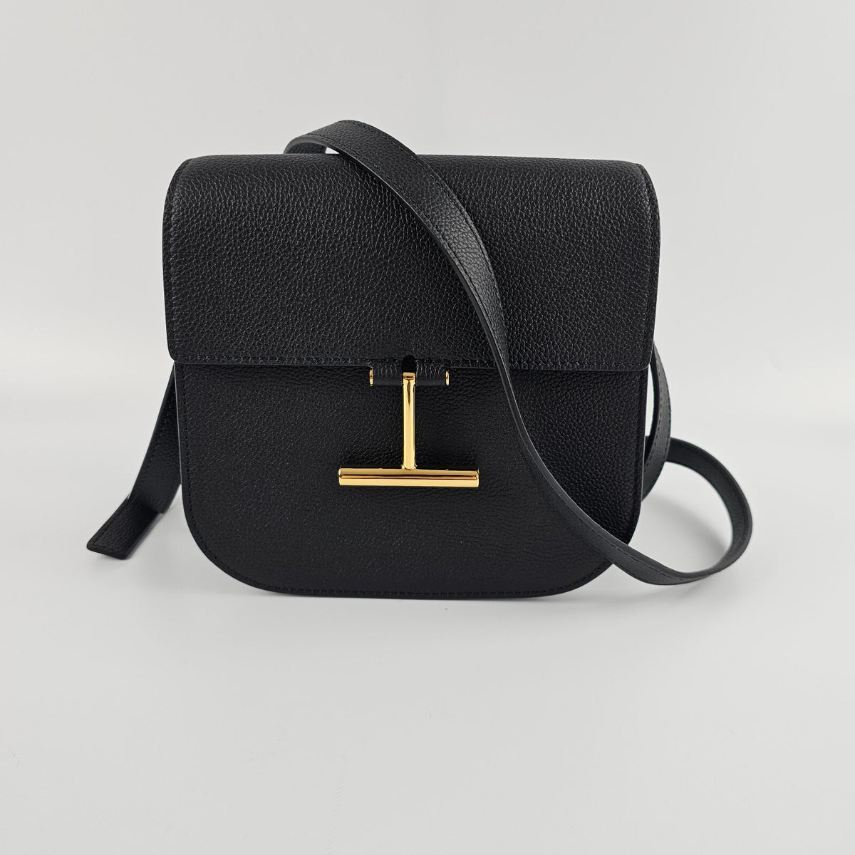 Tom Ford Mini Tara Black Leather Shoulder Bag New