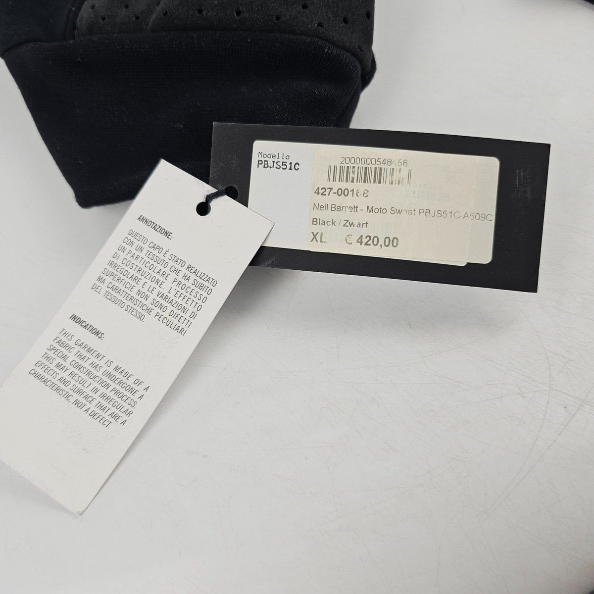 Neil Barrett Black Sweater Size XL New