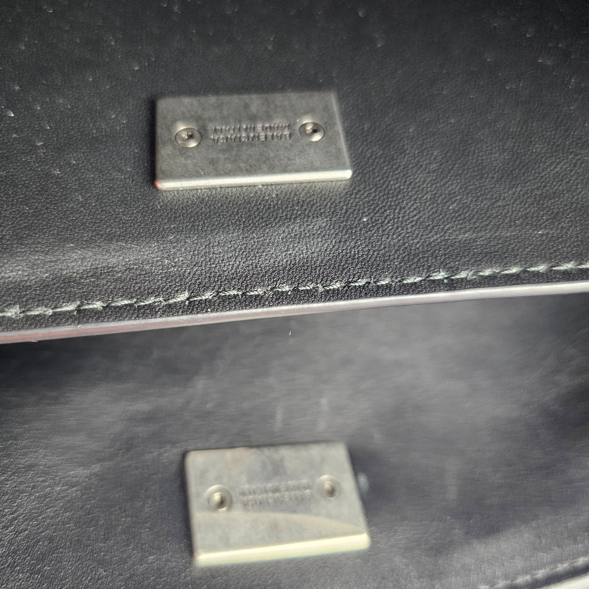 BALENCIAGA Rodeo Medium $5600 Black With Charm Leather Handbag New And Authentic
