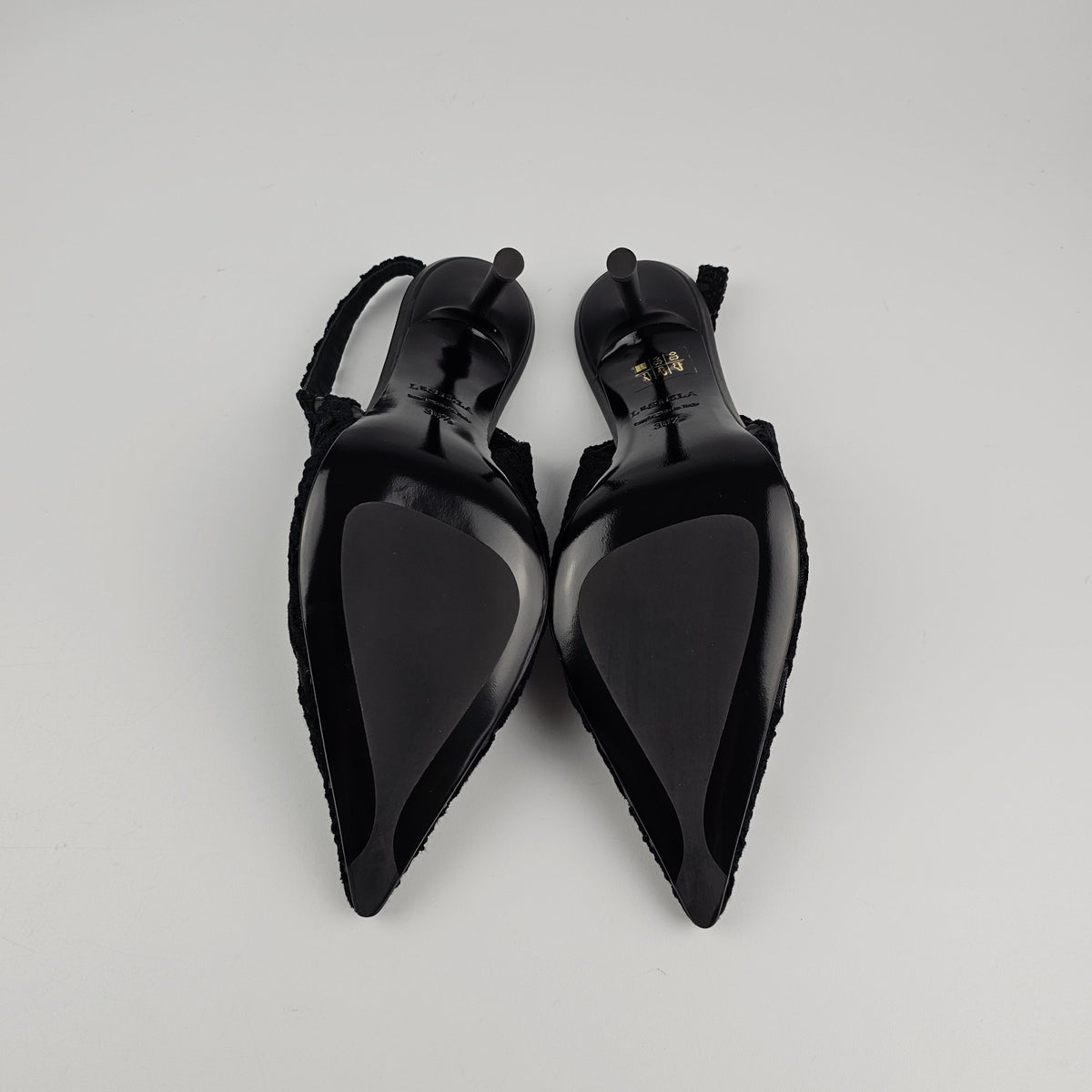 LE SILLA Chantilly Black 100mm Pumps New & Authentic