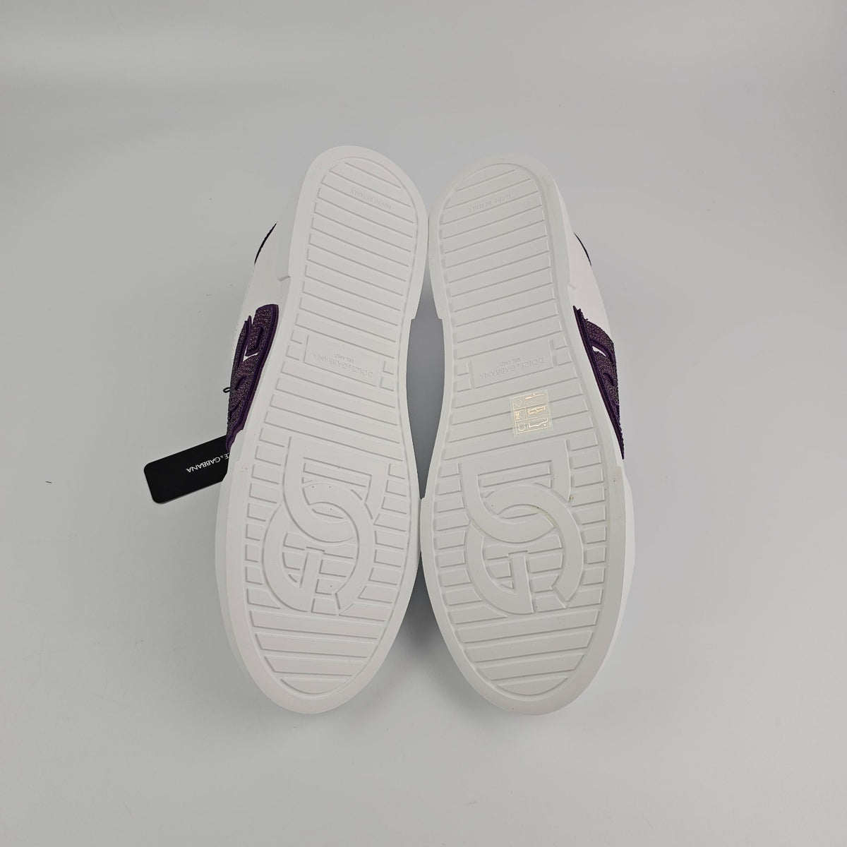 DOLCE&GABBANA DG White Leather Sneakers New & Authentic