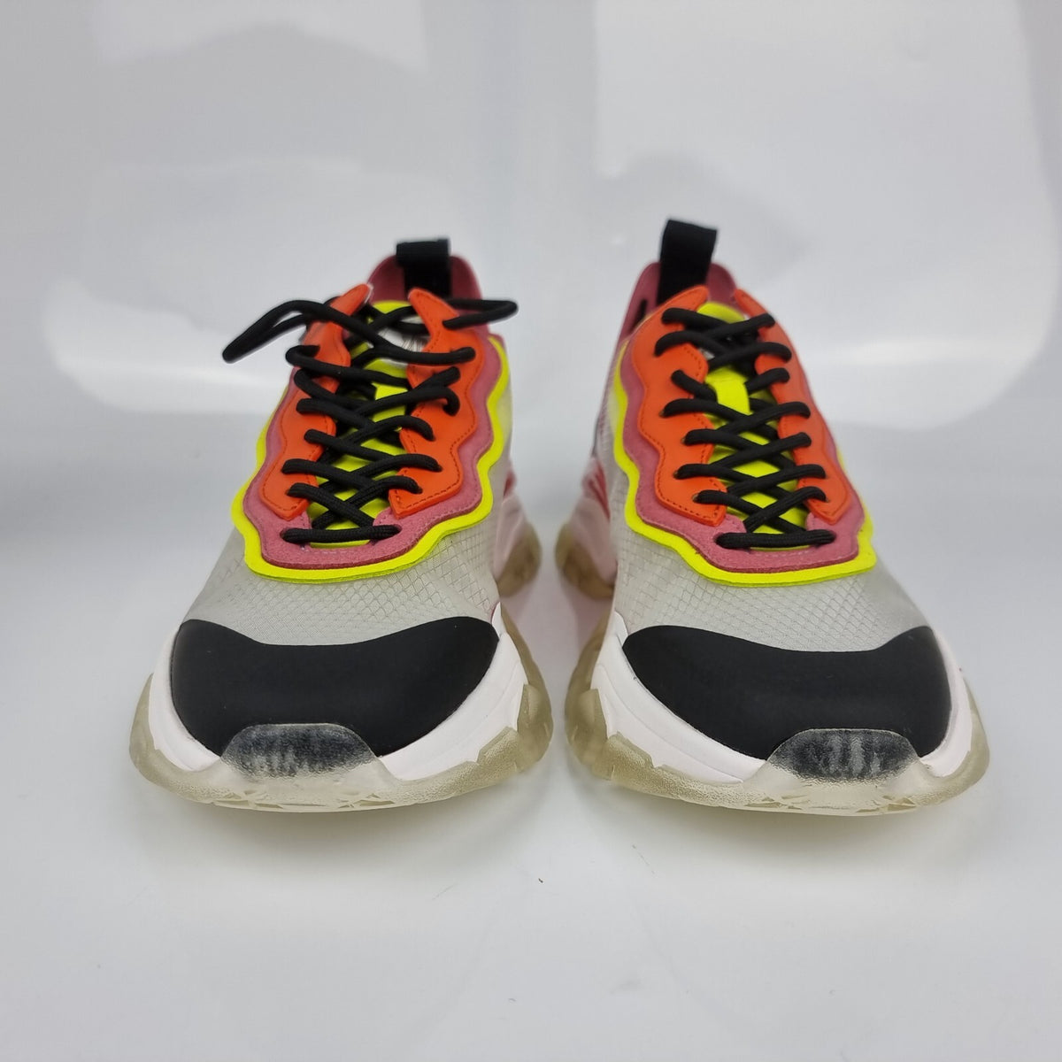 MONCLER Leave No Trace White/Pink Sneakers New Size 40 US 10