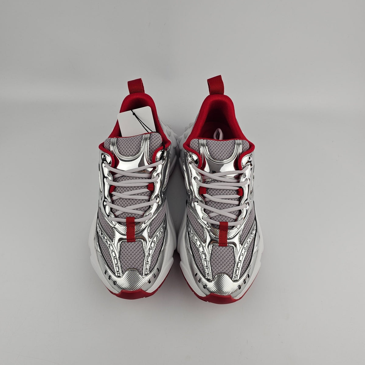 CHRISTIAN LOUBOUTIN SO Flo Silver Sneakers New & Authentic