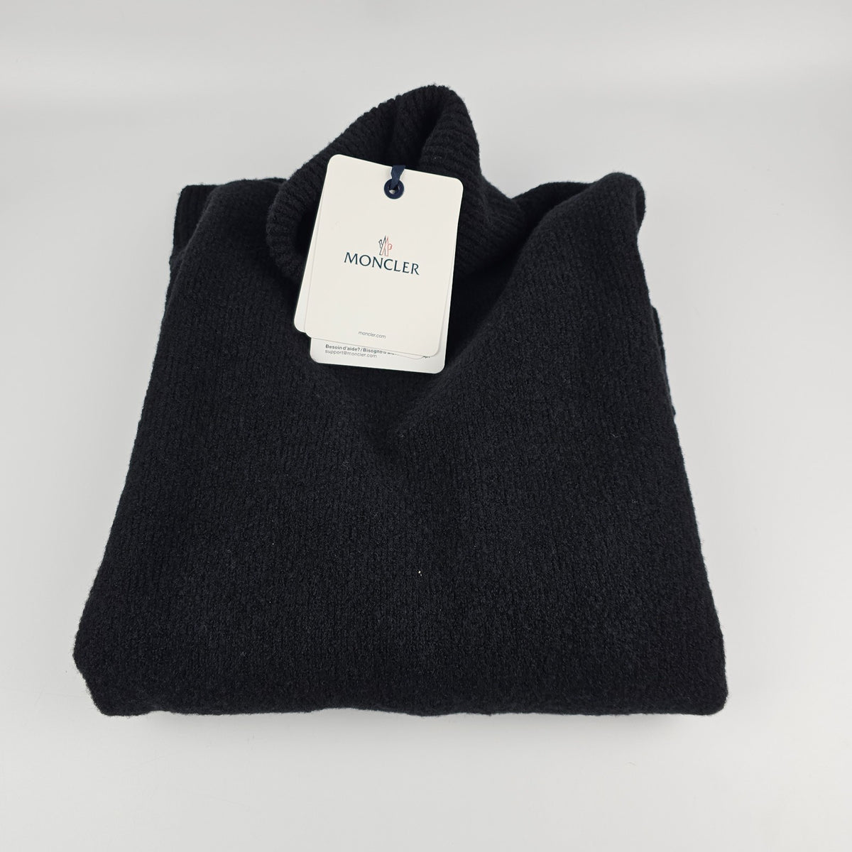 MONCLER Men's Black Turtleneck Sweater New