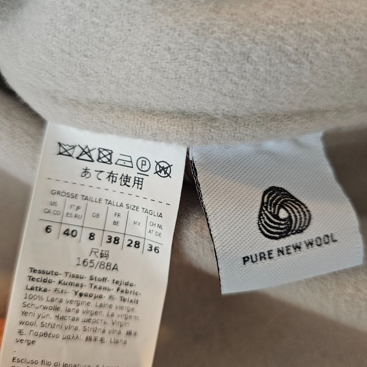 MAX MARA Esturia Belted Marble Gray Wool Long Coat New & Authentic
