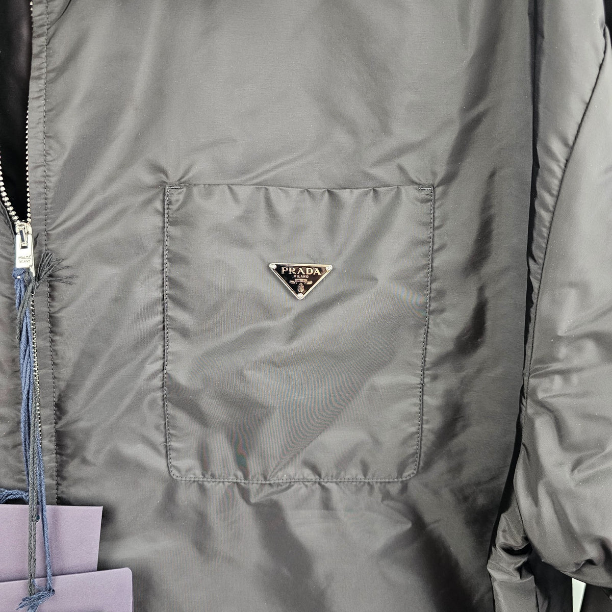PRADA Black Re-Nylon Shirt New And Authentic