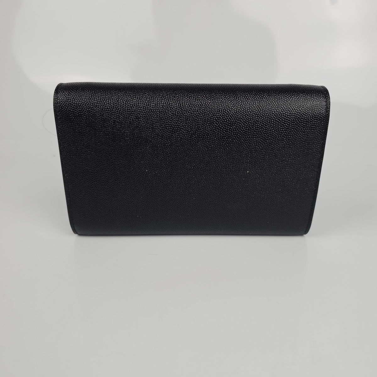 SAINT LAURENT Uptown $1550 Black Leather Chain Wallet Bag New