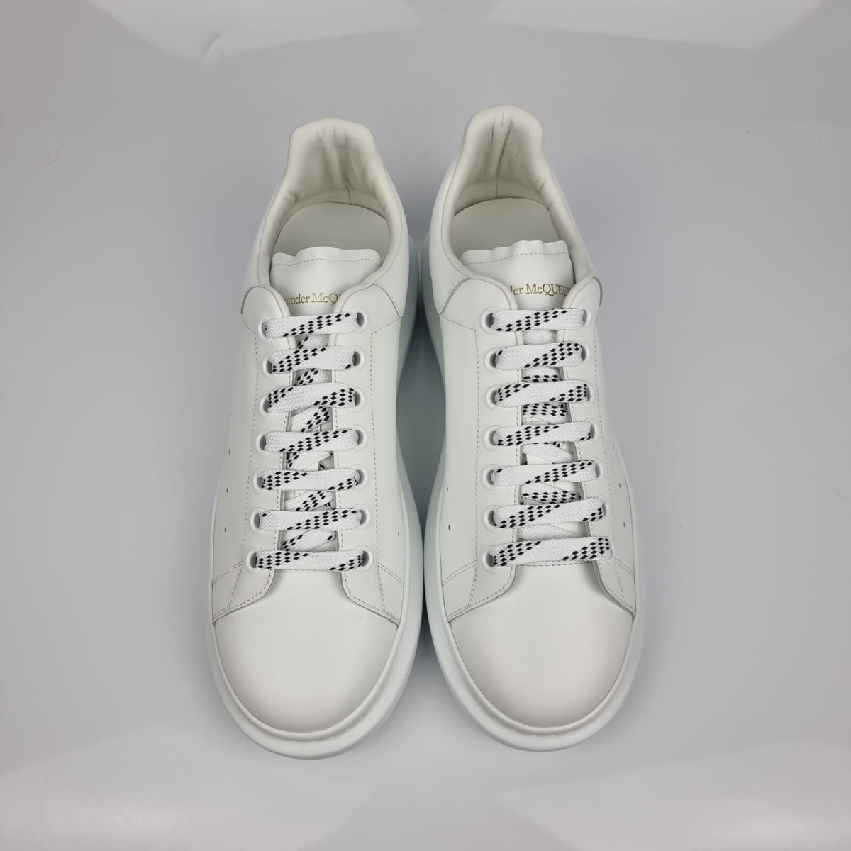 ALEXANDER MCQUEEN Larry Oversized White Leather Sneakers New Size 39 US 6