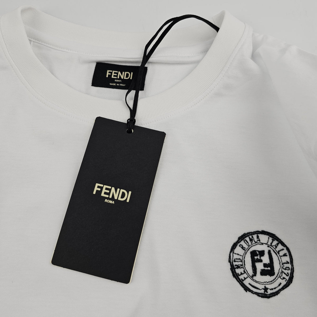 FENDI $790 White Cotton T-shirt New & Authentic