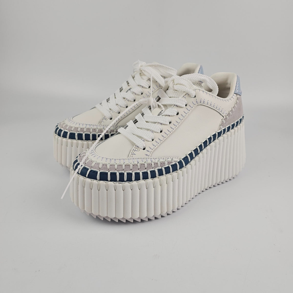 Chloe Nama Denim Blue Sneakers New & Authentic