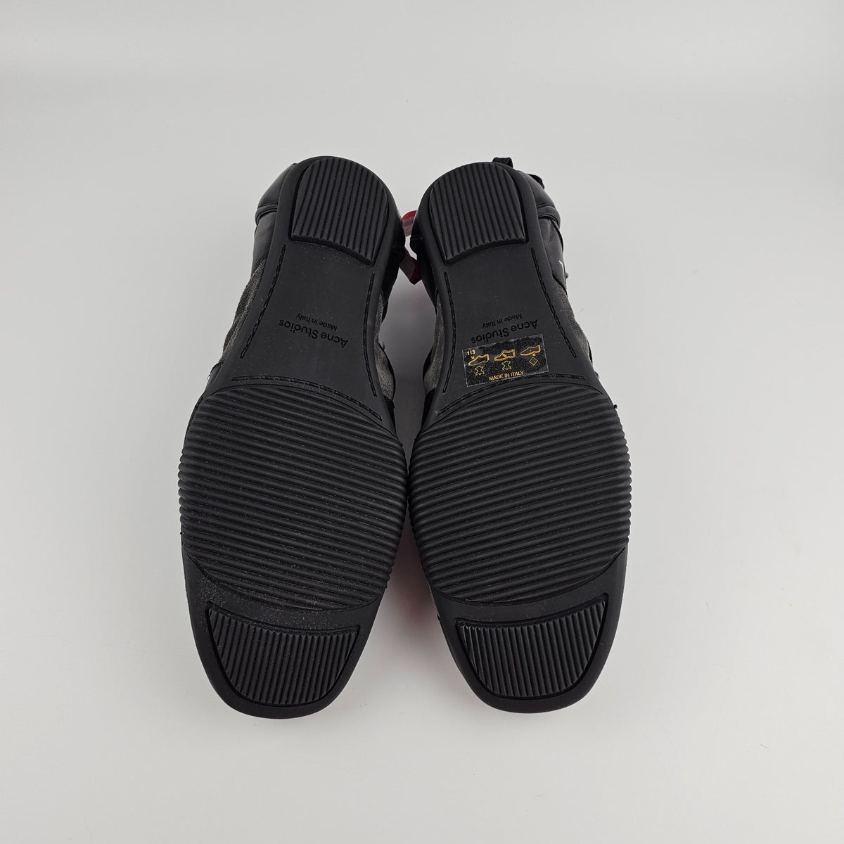 ACNE STUDIOS Black Leather Lace Up Shoes New