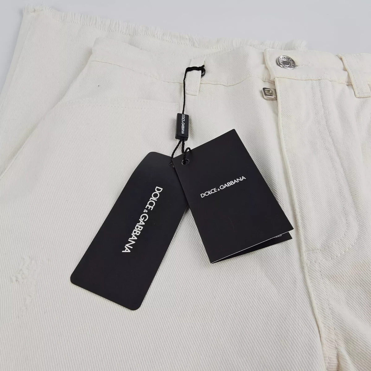DOLCE&GABBANA White Wide Jeans New IT 36