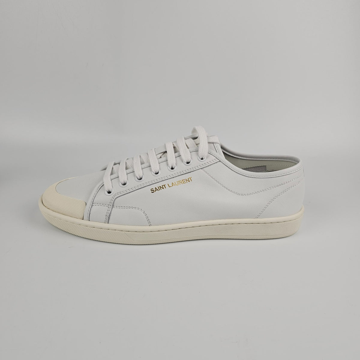 SAINT LAURENT Gym Blanc Optique Sneakers New Size 43.5 US 10.5