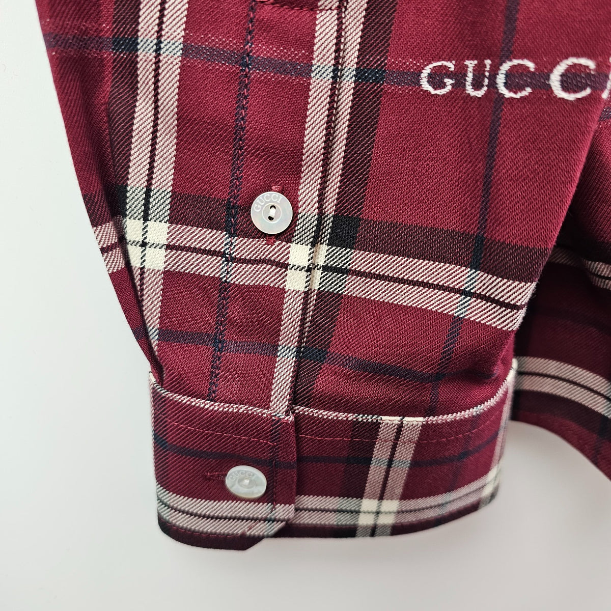 GUCCI $1550 Multicolor Tartan shirt New & Authentic