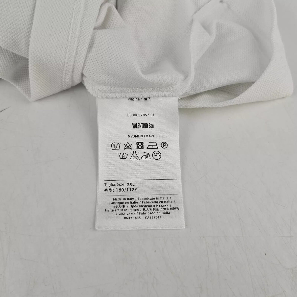 Valentino Men's White Polo Shirt New Size XXL