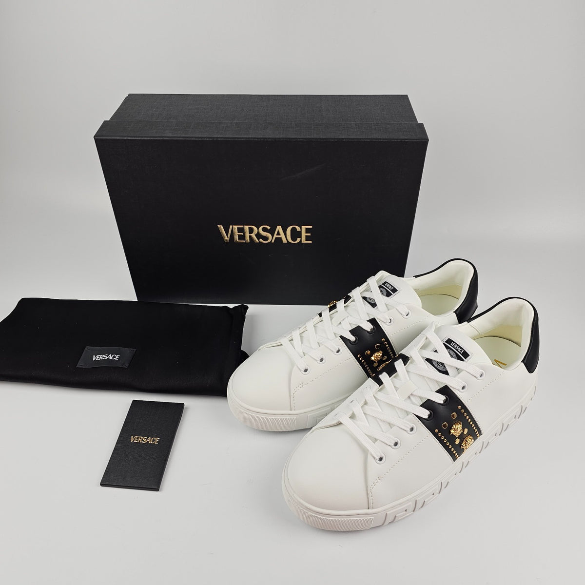 VERSACE White Sports Shoes New And Authentic