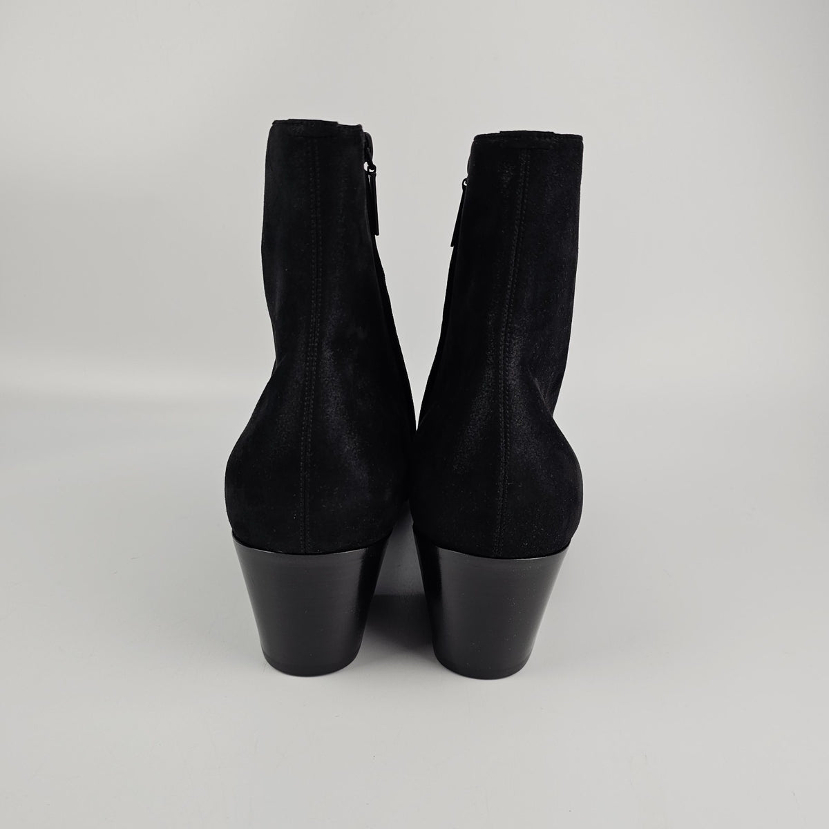 SAINT LAURENT Vassili Black Suede Boots New & Authentic
