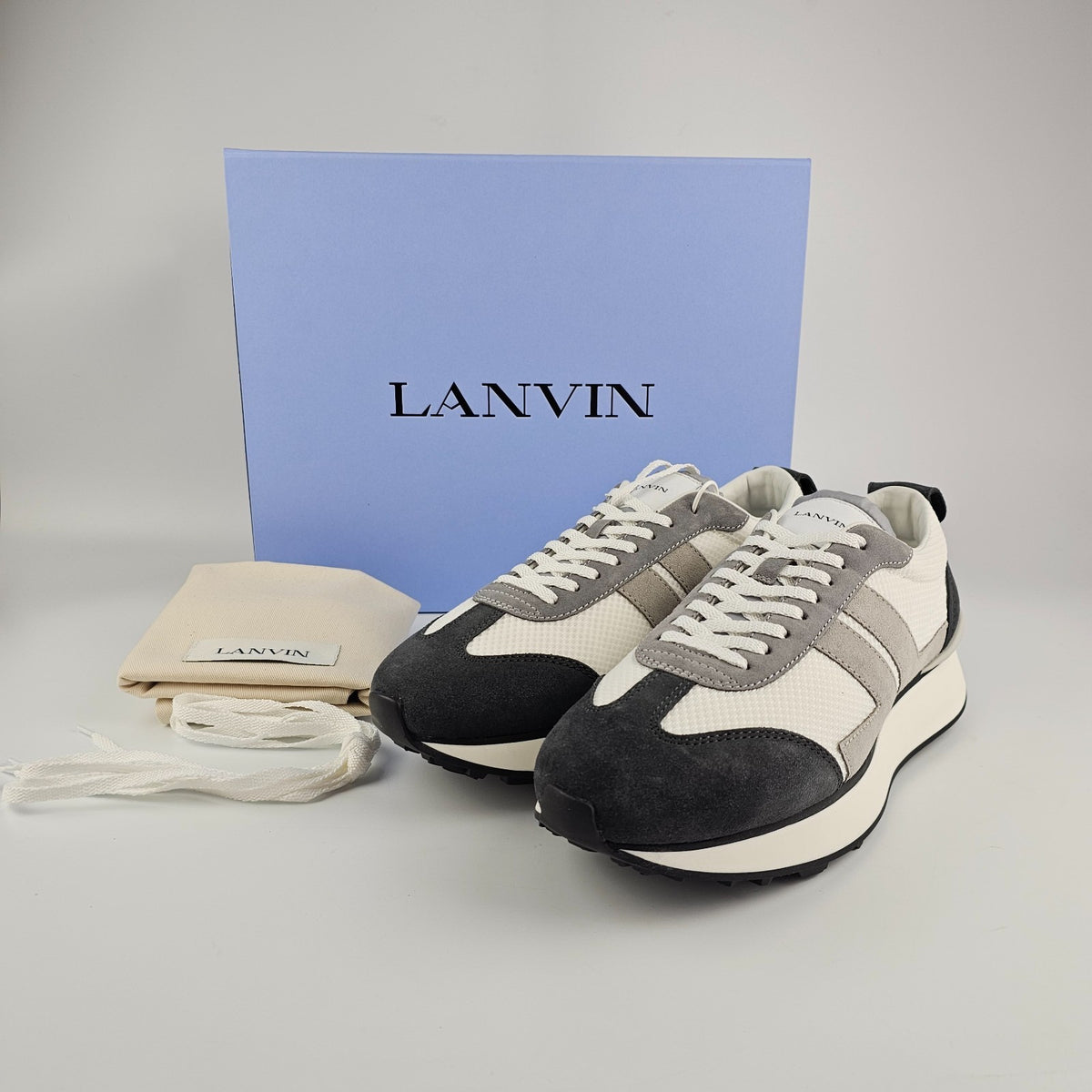Lanvin Bumpr Grey Sneakers New & Authentic