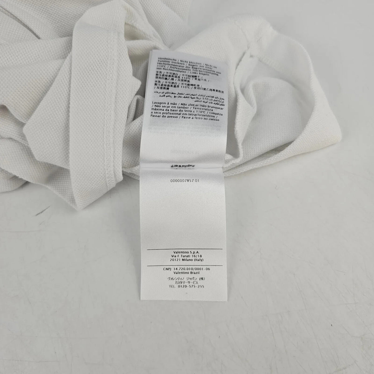 Valentino Men's White Polo Shirt New Size 3XL