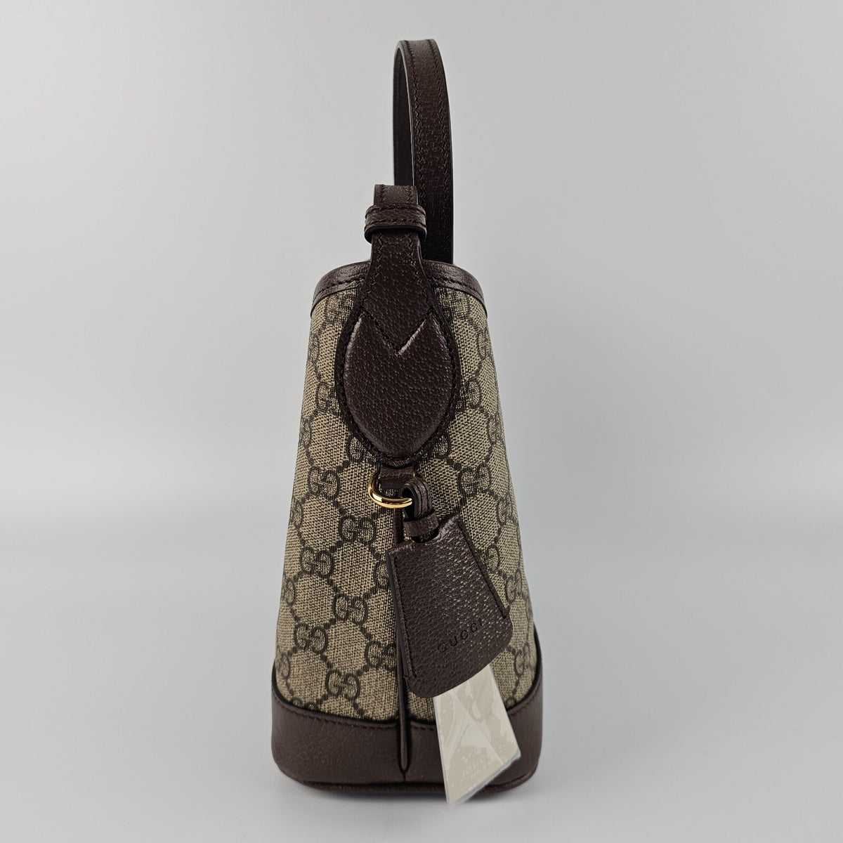 GUCCI Ophidia Small $2250 Beige/Ebony Shoulder Bag New And Authentic