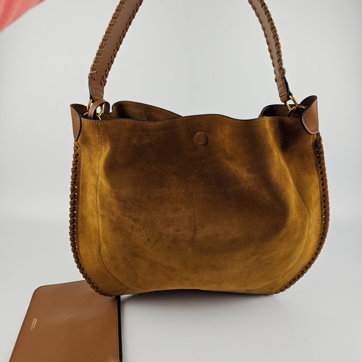 Isabel Marant Oskan Hobo Soft Cognac Shoulder Bag New And Authentic
