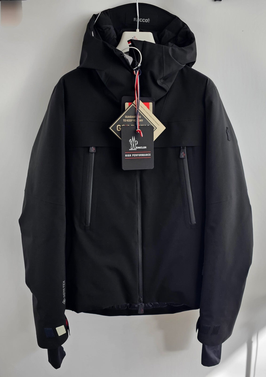 MONCLER GRENOBLE Chanavey Women's Black Padded Ski Jacket New