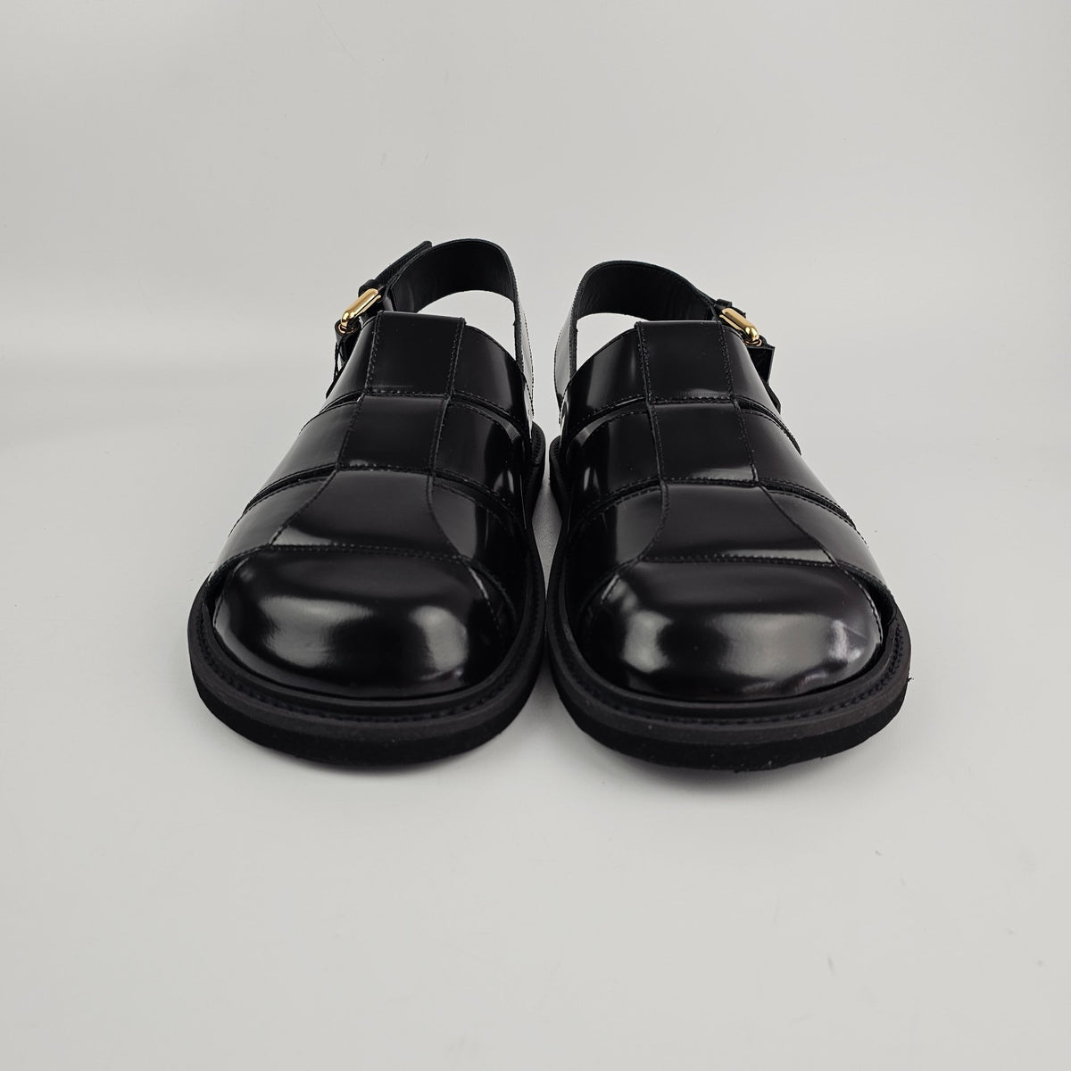 MOSCHINO Black Leather Sandals New & Authentic