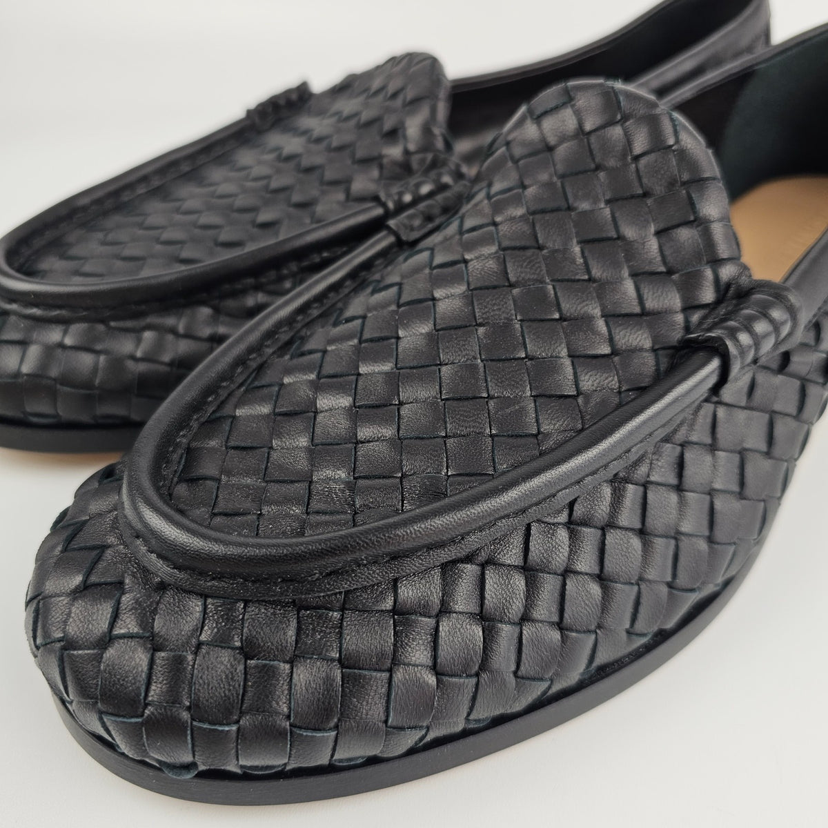 BOTTEGA VENETA Silenzio $1550 Black Loafers New & Authentic