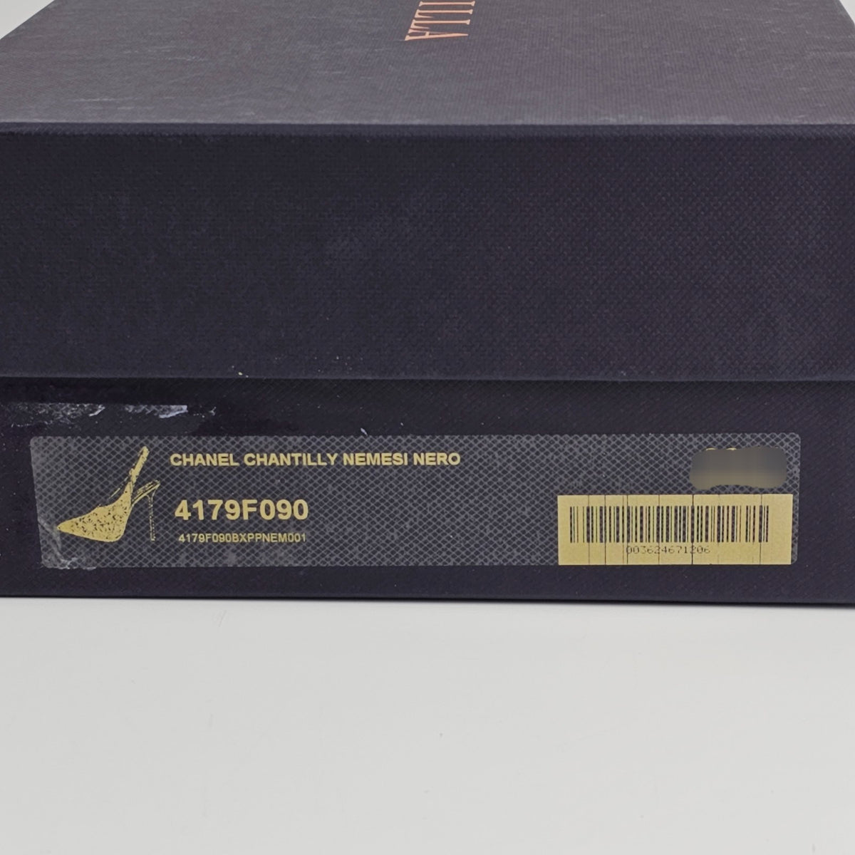 LE SILLA Chantilly Black 100mm Pumps New & Authentic