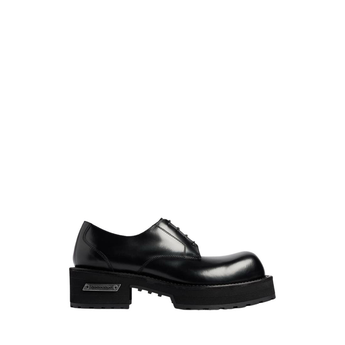 BALENCIAGA Venom $1150 Black Derby Shoes New & Authentic
