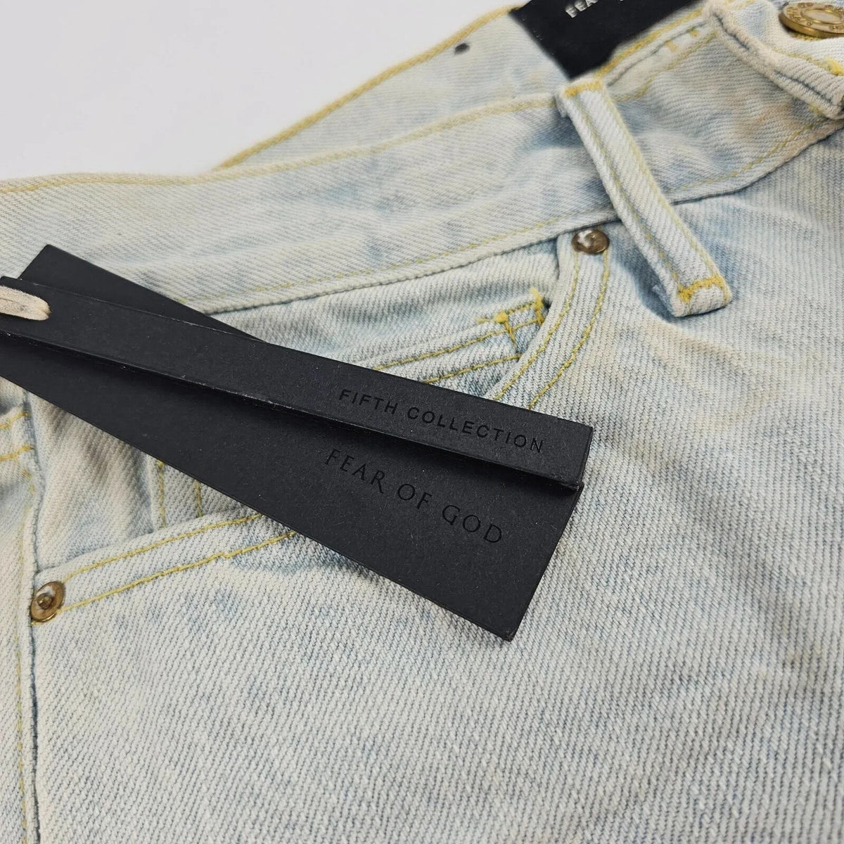 Fear Of God Vintage Selvedge Light Blue Denim Jeans New Size US 28