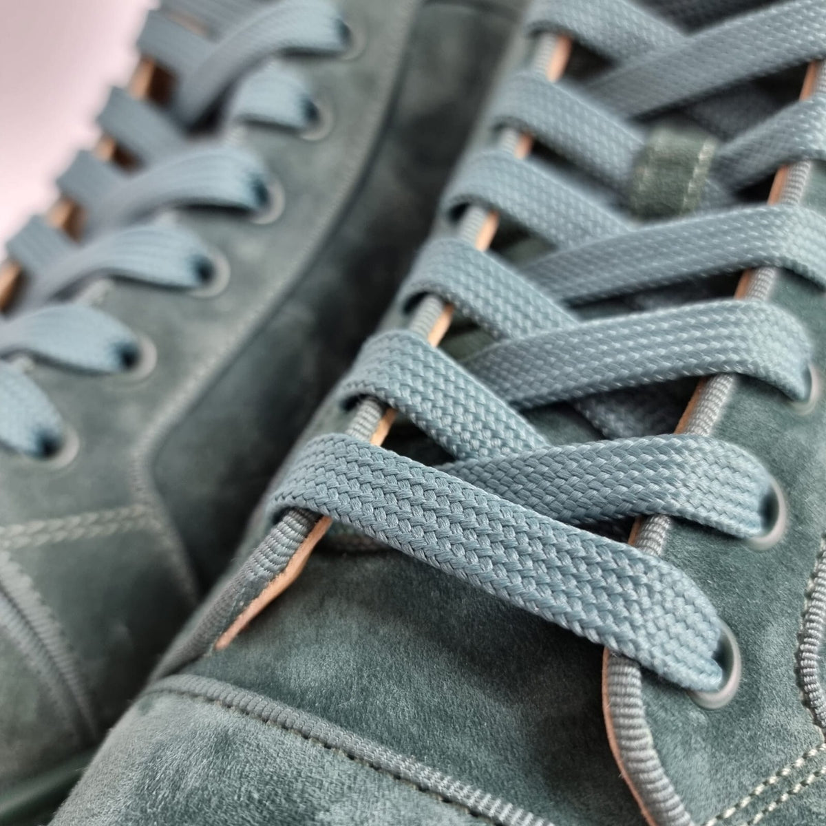CHRISTIAN LOUBOUTIN Louis Orlato Suede Verveine Sneakers New Size 39.5 US 6.5