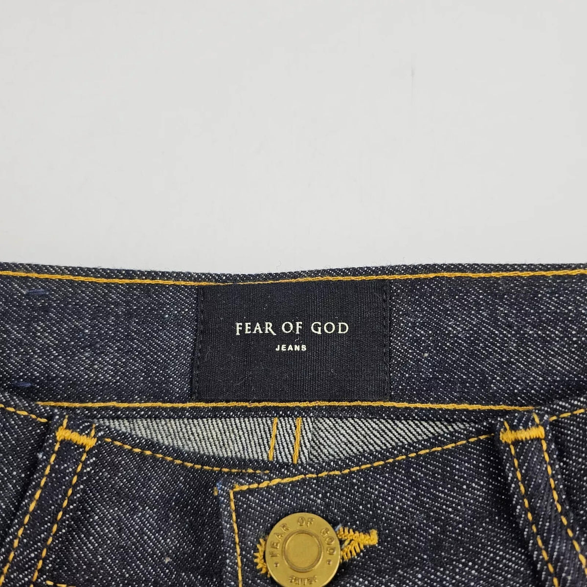 Fear Of God Vintage Blue Selvedge Denim Jeans New Size US 28