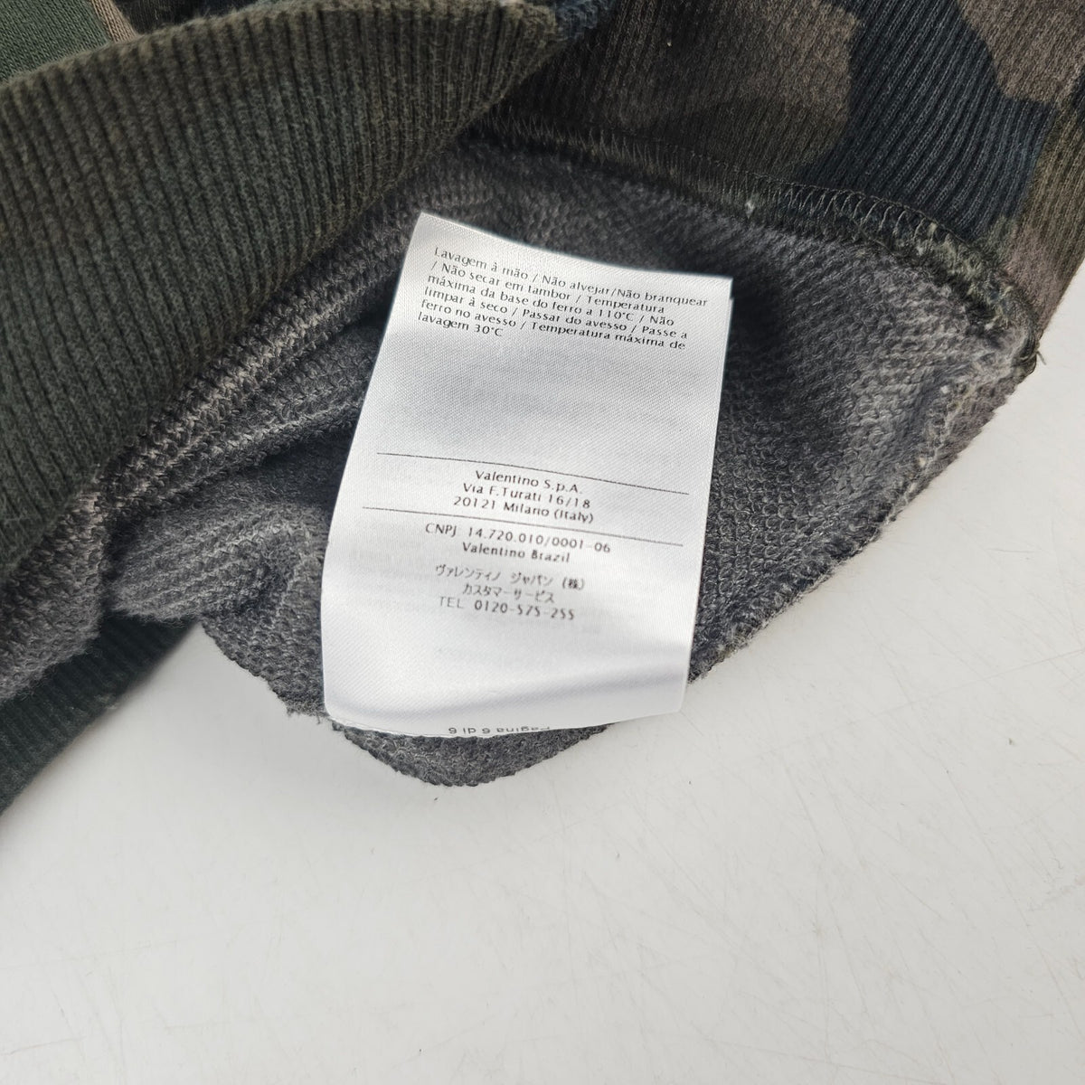 Valentino Green Camouflage Sweater Size M New