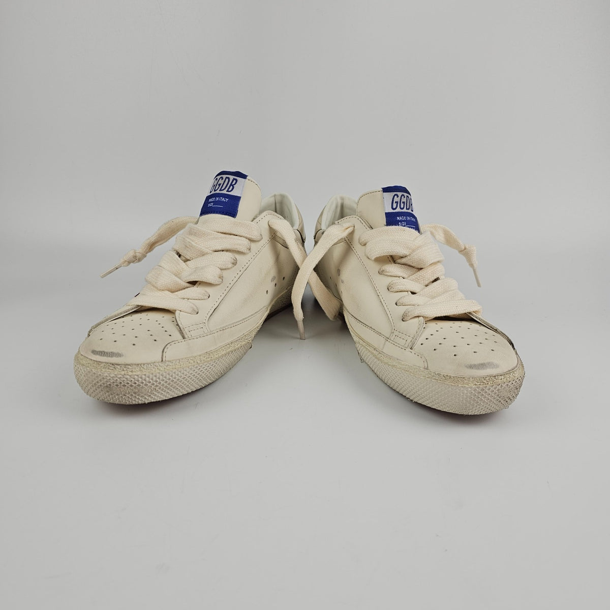 GOLDEN GOOSE Super Star Men's White/Red Sneakers New