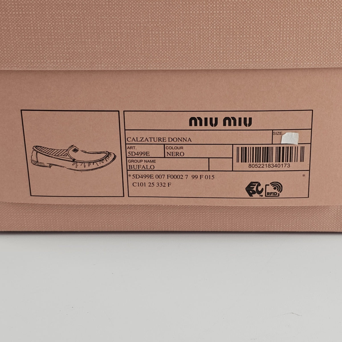MIU MIU $1120 Black Leather Loafers New & Authentic