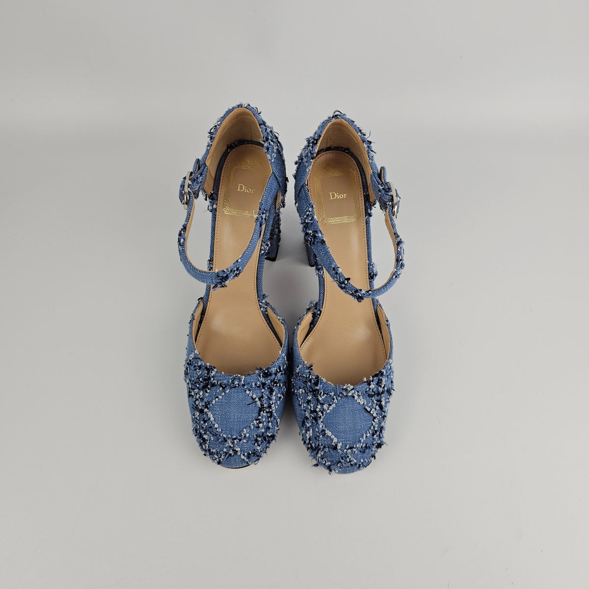 DIOR $1190 Day Blue White Pumps New & Authentic