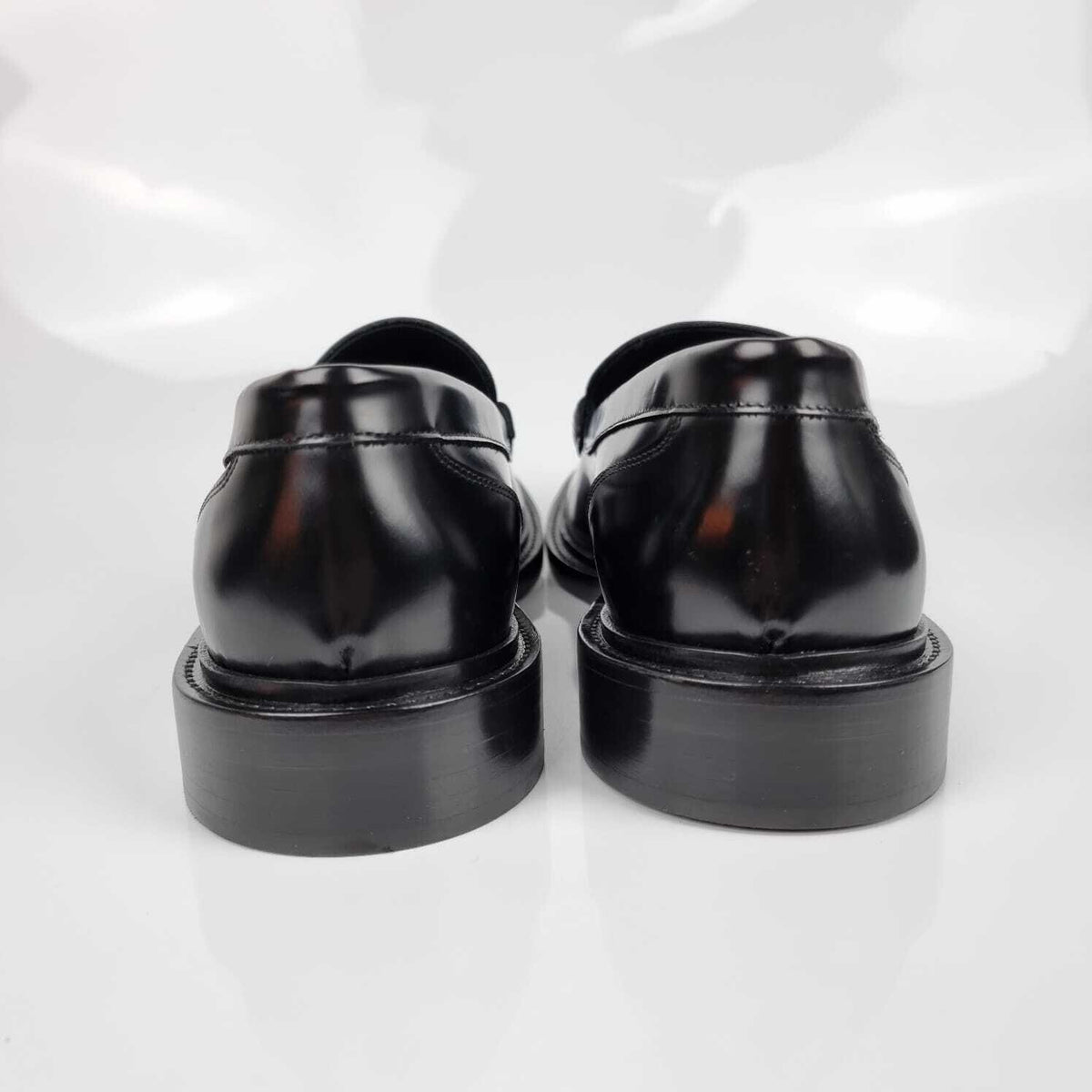 VERSACE La Medusa Black Leather Loafers New Size 46 US 13