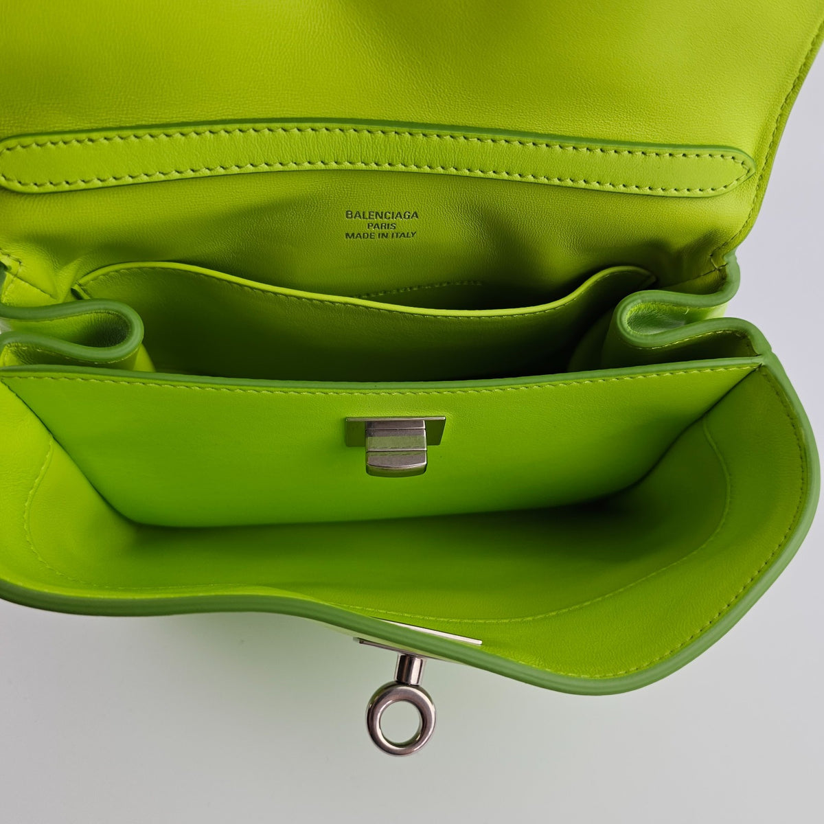 BALENCIAGA Rodeo Mini $2990 Granny Green Leather Handbag New And Authentic