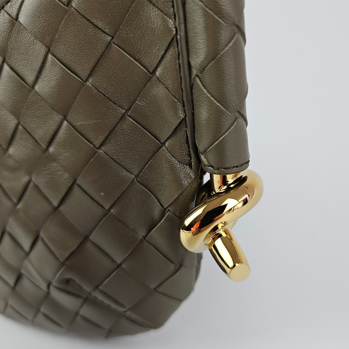 BOTTEGA VENETA Solstice Baby $2300 Cypress Leather Shoulder Bag New