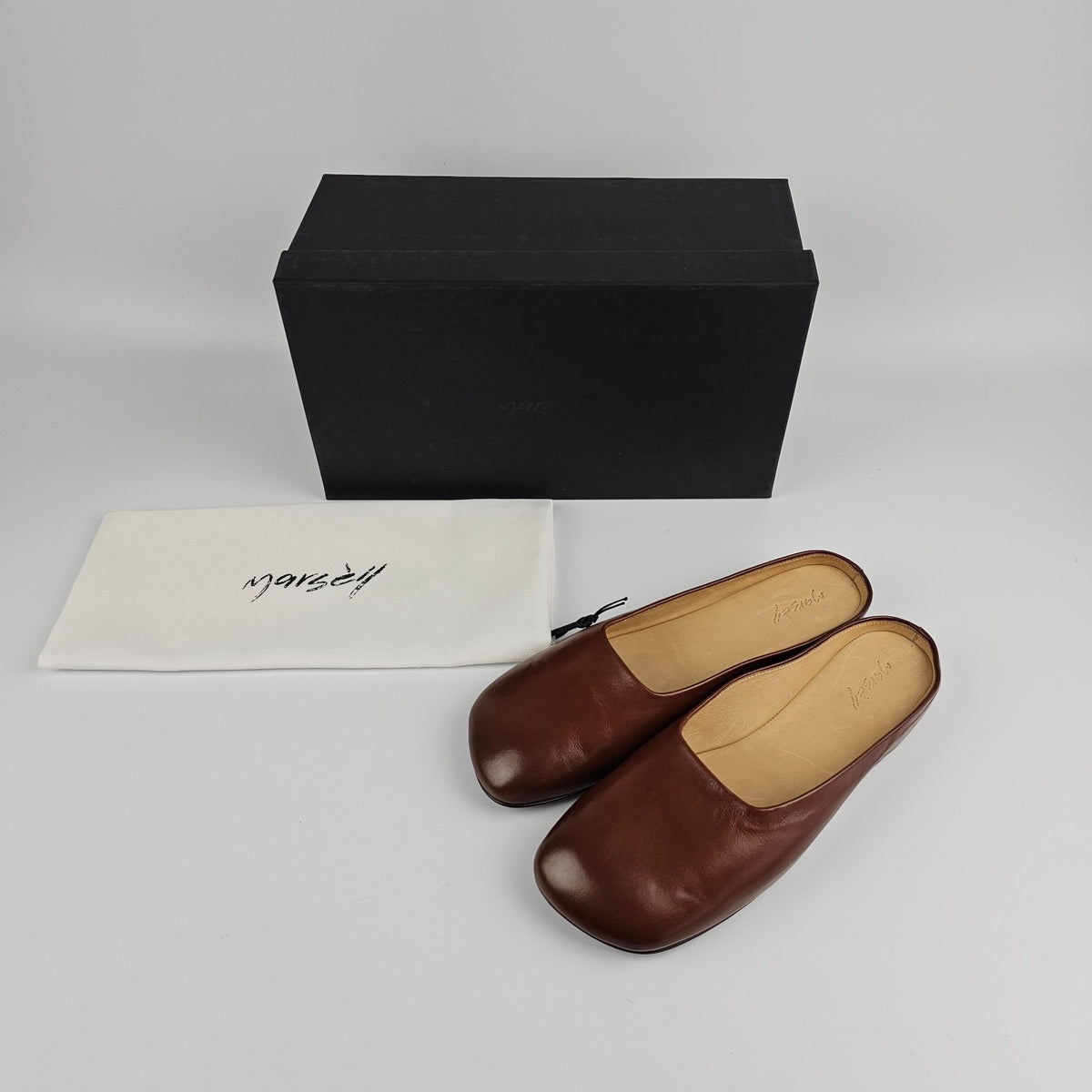 MARSELL Bama Brown Leather Loafers New And Authentic