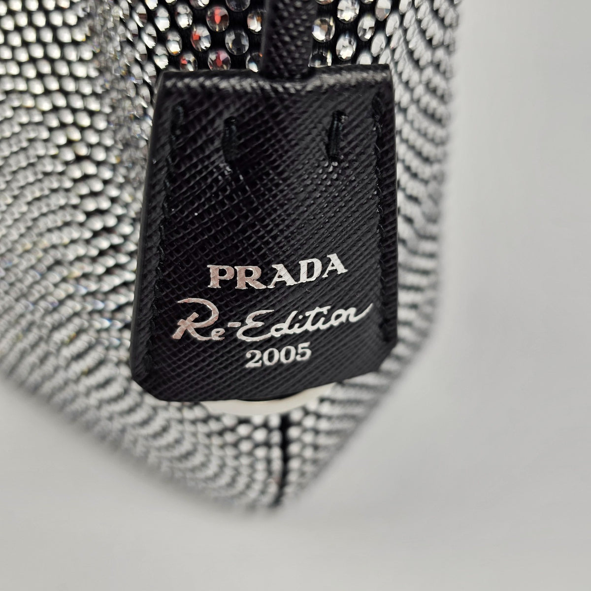 PRADA Re-Edition 2005 Satin Crystal  Mini Handbag New/Authentic