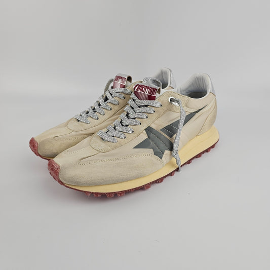 GOLDEN GOOSE Marathon Men's Beige/Gray Sneakers New